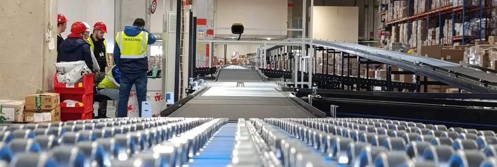 Montaža sistema za sortiranje paketa u logističkom centru