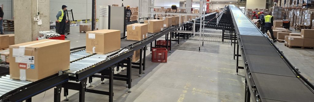Automatizovani sistem za sortiranje paketa i kutija u logističkom centru